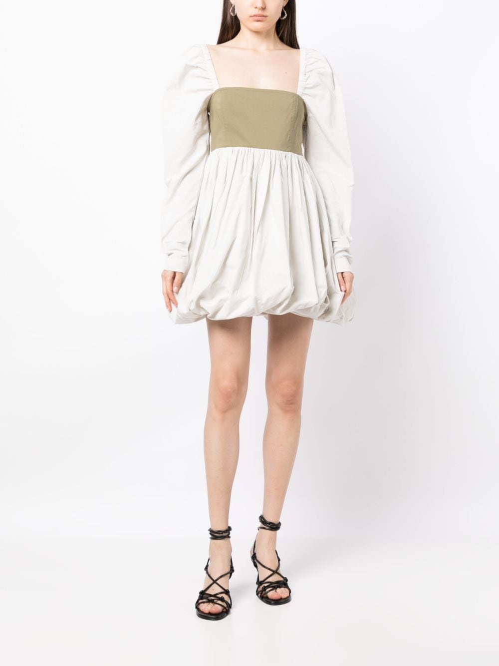 colour-block balloon minidress - 2