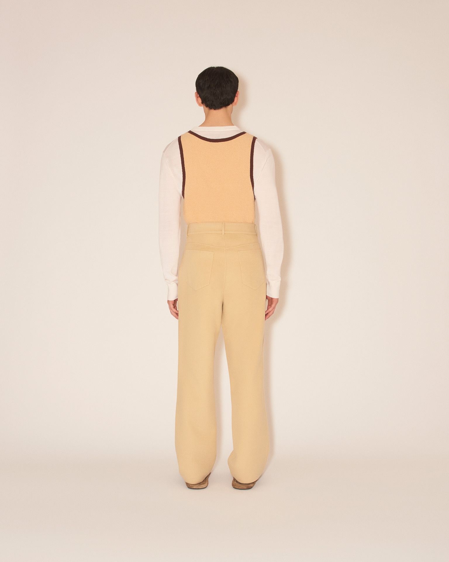 SAVI - Baggy double wool trousers -  Creme - 5