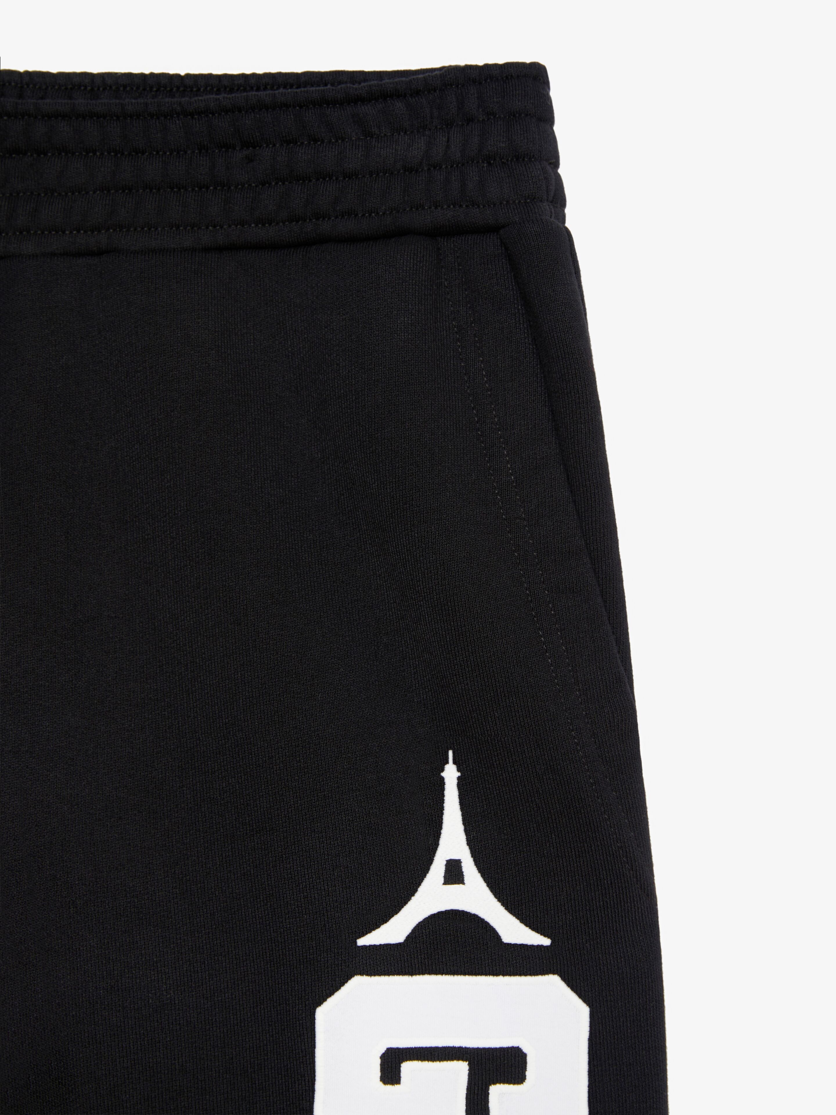 SLIM FIT JOGGER PANTS IN EMBROIDERED FELPA - 5