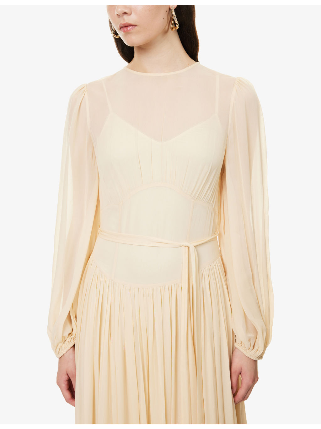 Hypnotic Belted Woven Maxi Dress - 5