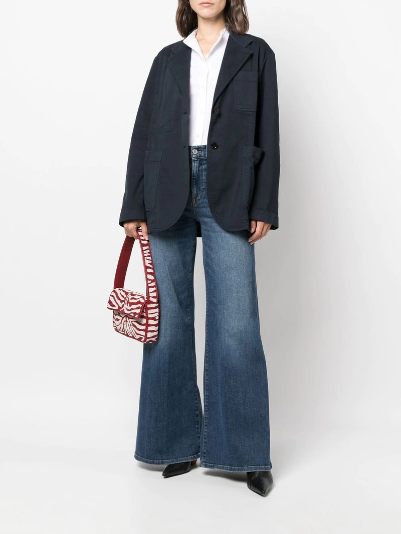 Aspesi collarless button-up shirt outlook