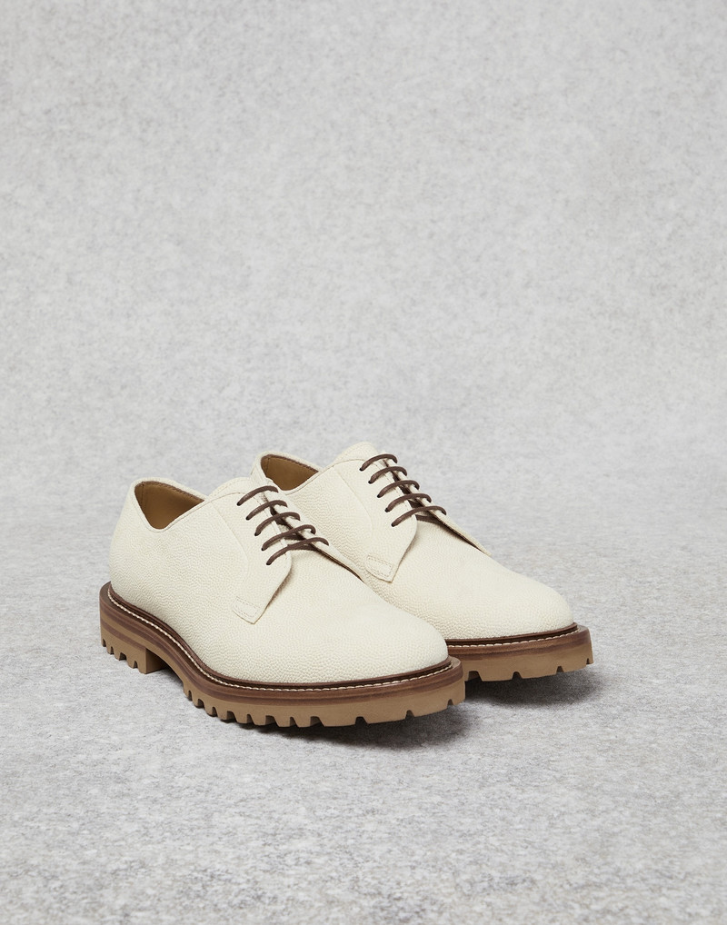Brunello Cucinelli Grained calfskin Derbys outlook
