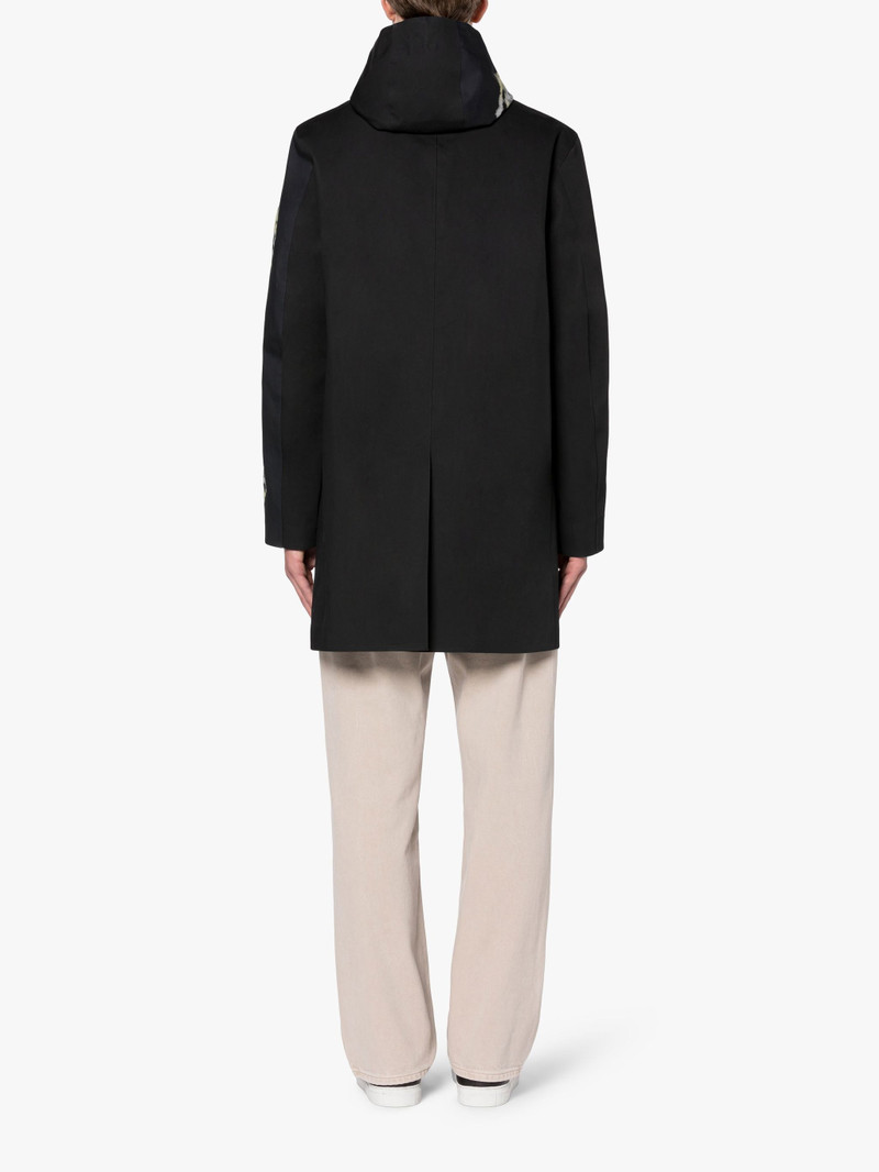 JOHN ELLIOTT BLACK SHIBORI DYE BONDED COTTON HOODED COAT 3
