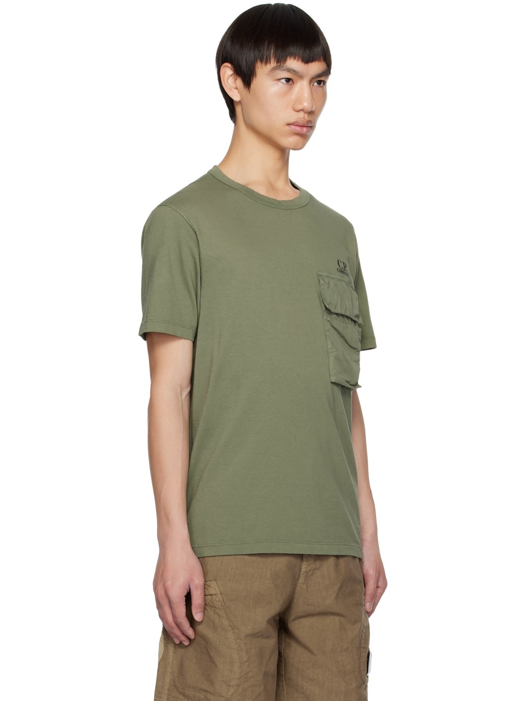 Khaki Pocket T-Shirt - 2