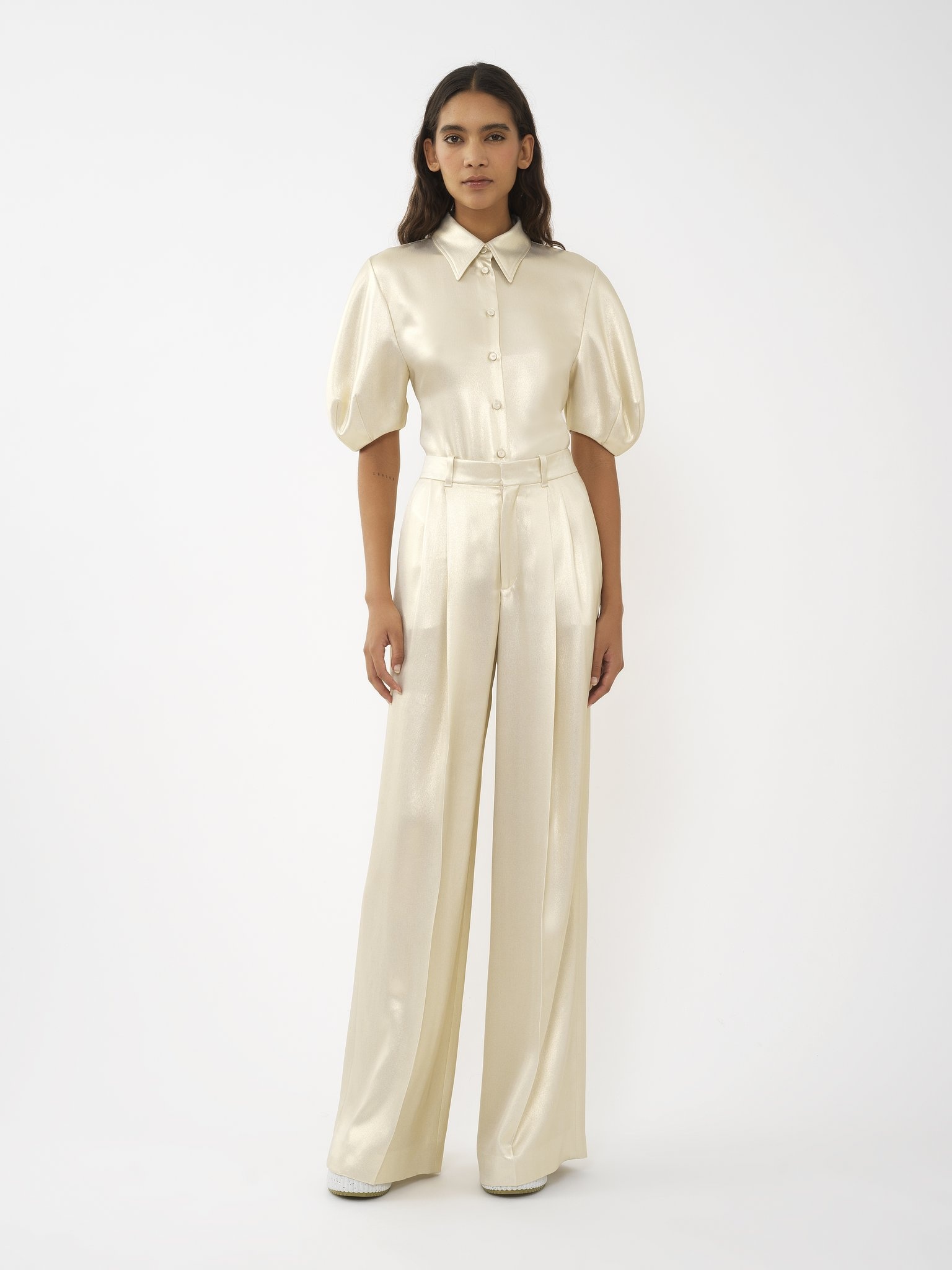 BALLOON-SLEEVE SHIRT - 3