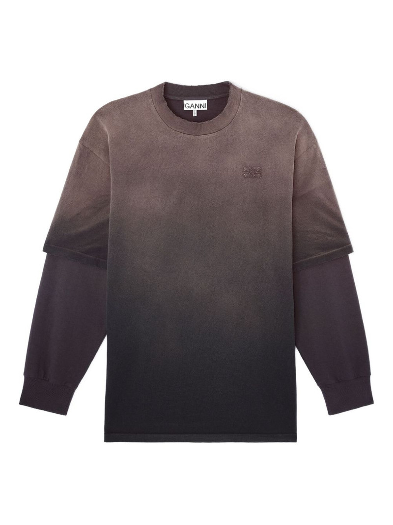 logo-detail layered sweatshirt 1