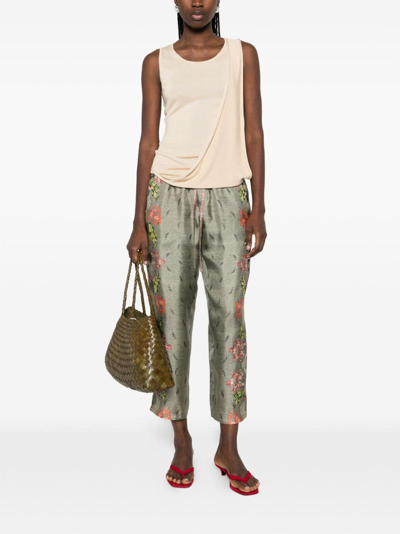 Pierre-Louis Mascia floral-print cropped trousers outlook