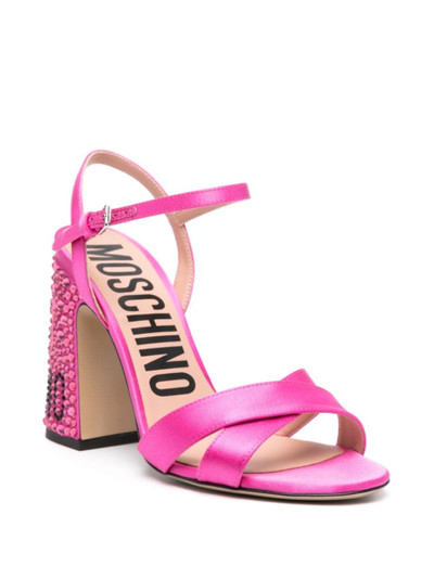 Moschino 105mm crystal-embellished sandals outlook