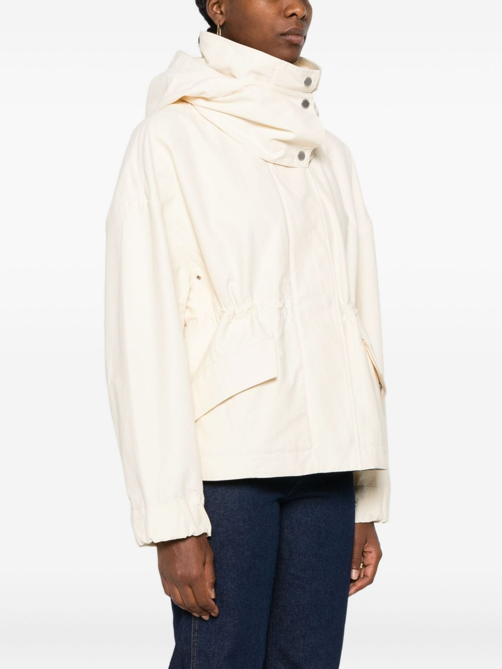 turtleneck parka coat - 3