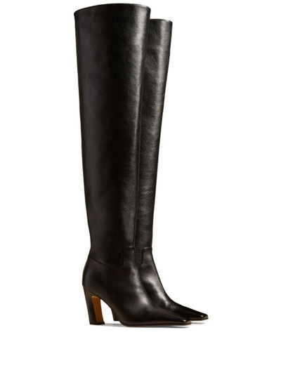 KHAITE Marfa 85mm leather over-the-knee boots outlook