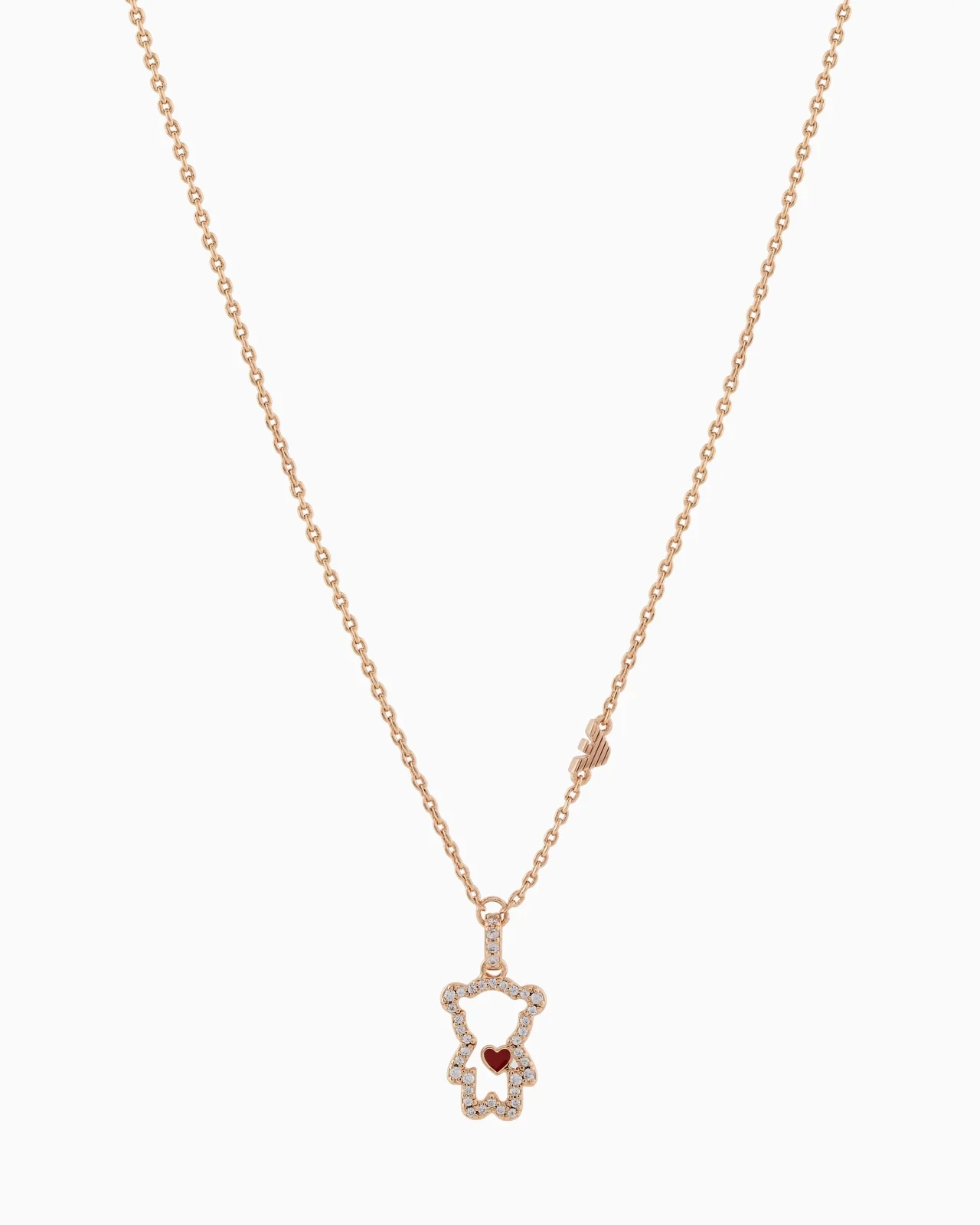 14K ROSE GOLD-PLATED BRASS PENDANT NECKLACE - 1
