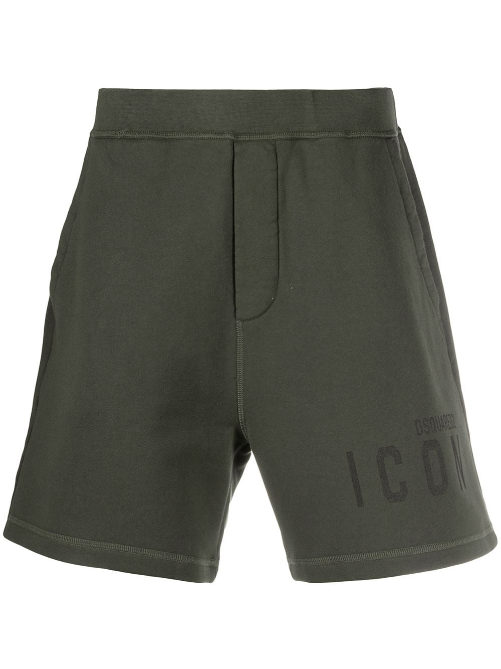 Icon logo-print track shorts - 1