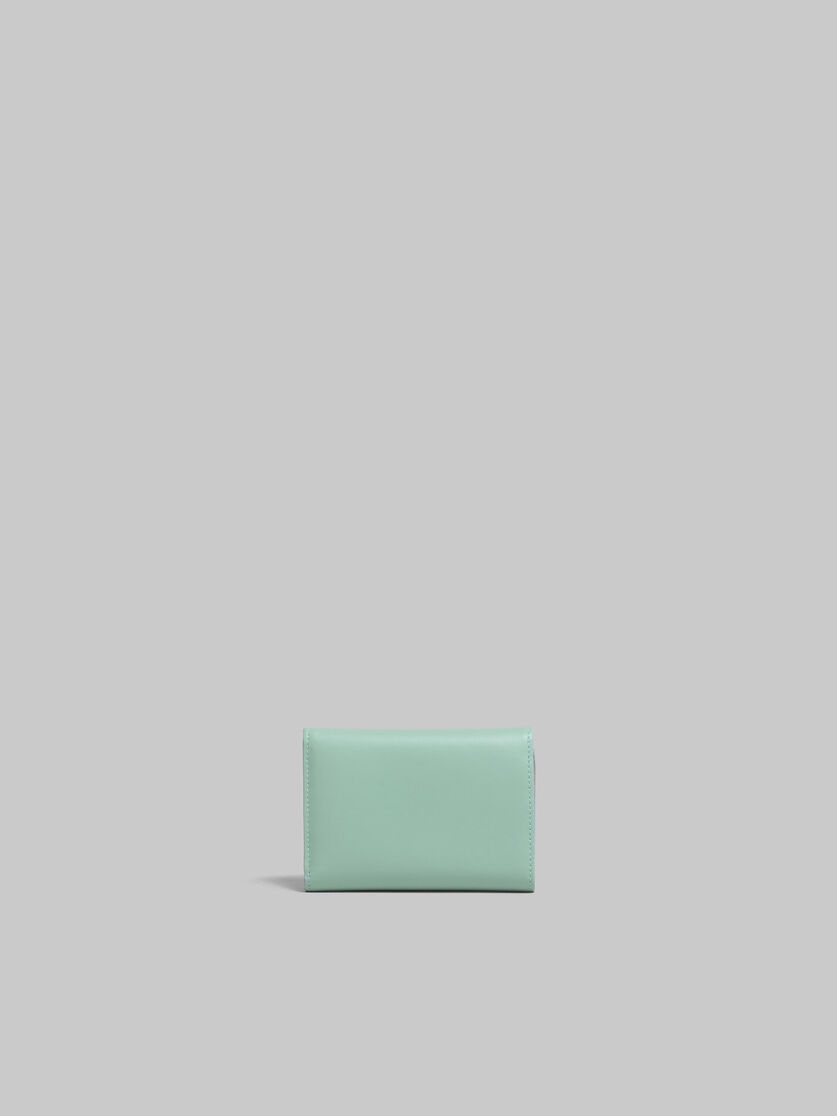 GREEN LEATHER TRIFOLD PRISMA WALLET - 3