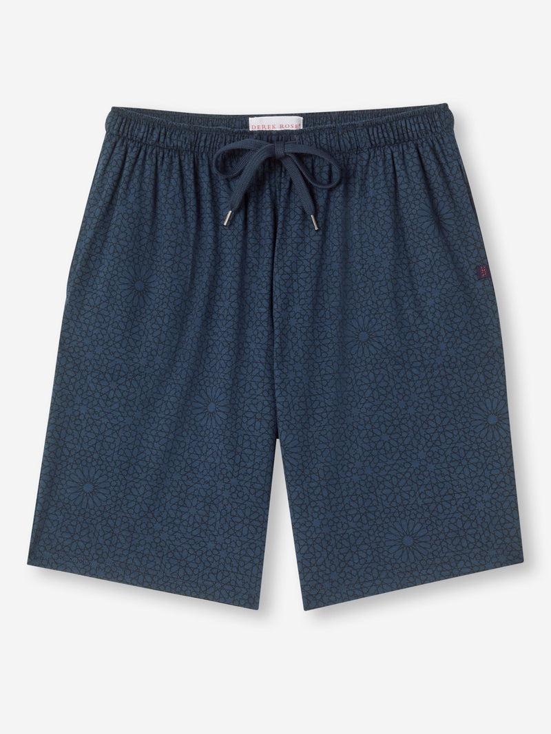 Men's Lounge Shorts London 12 Micro Modal Navy - 1
