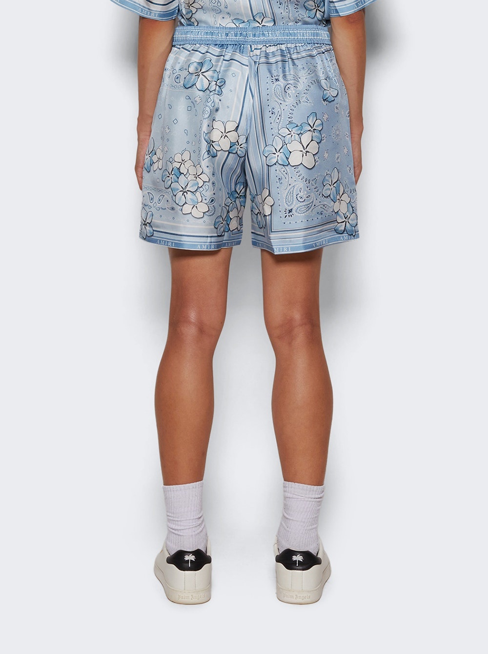 Bandana Floral Shorts Cerulean - 5