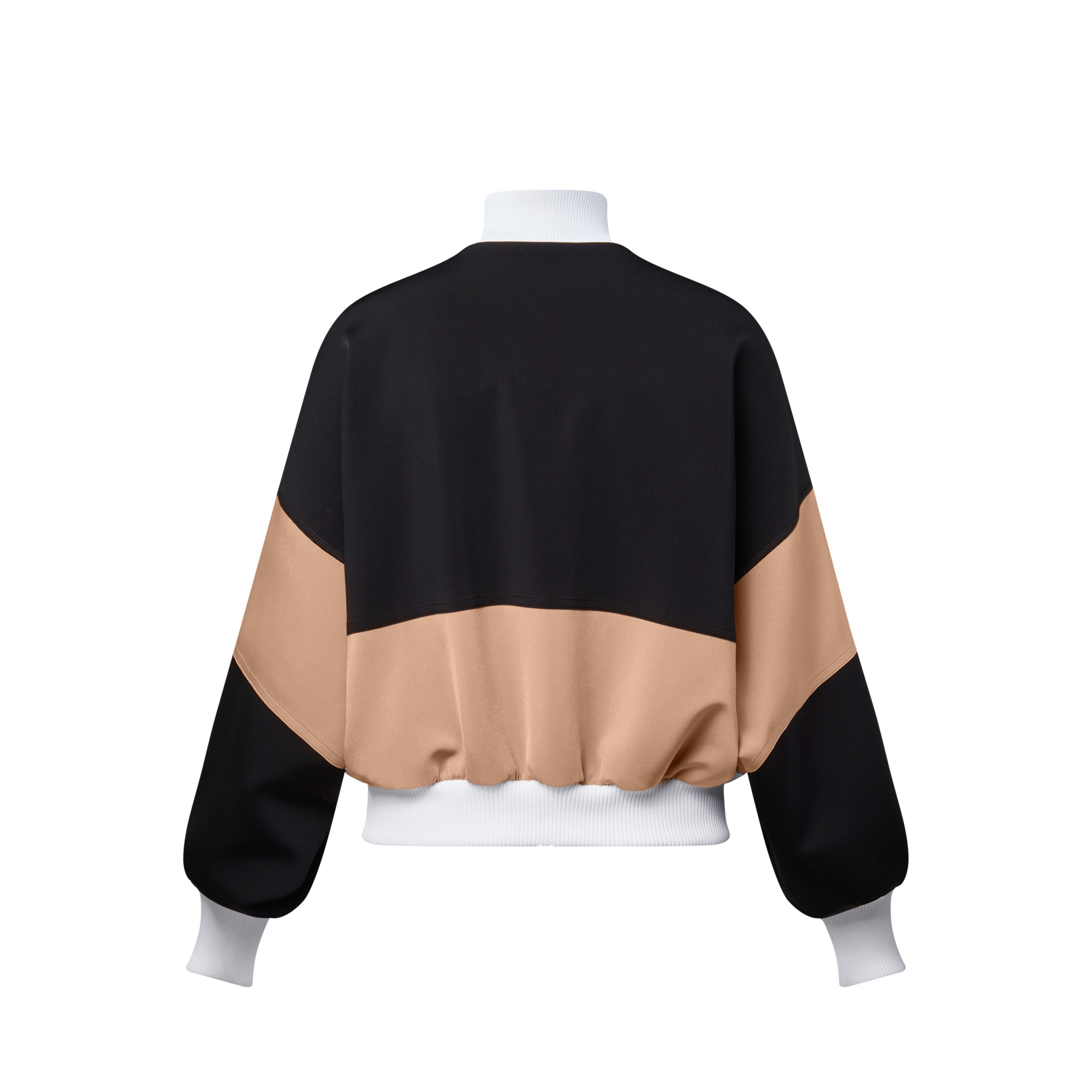 Color-Blocked Bomber Jacket - 3