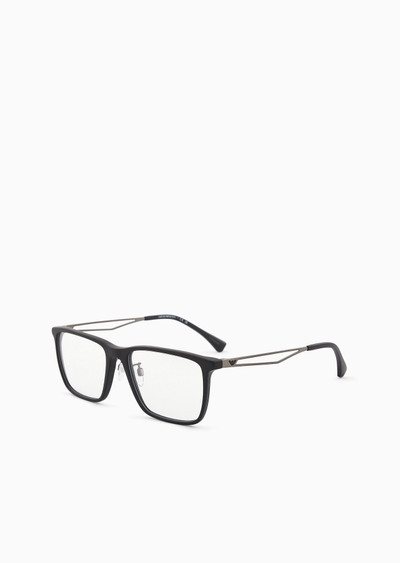 EMPORIO ARMANI Men’s rectangular glasses outlook