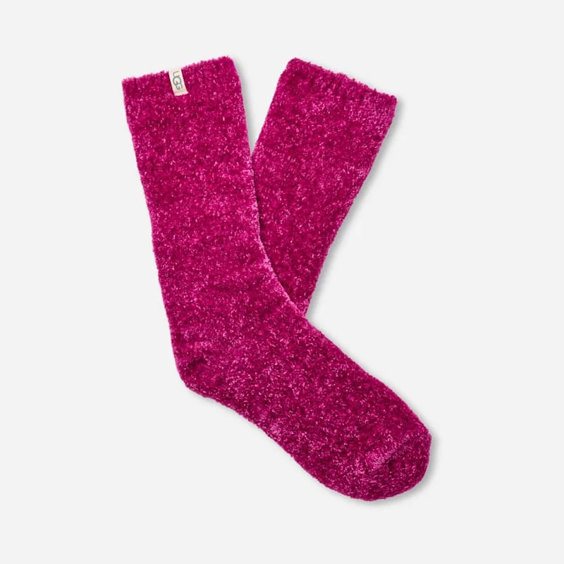 ® Women's Leda Cozy Sock Polyester Blend/Recycled Materials in Chroma Pink - 1