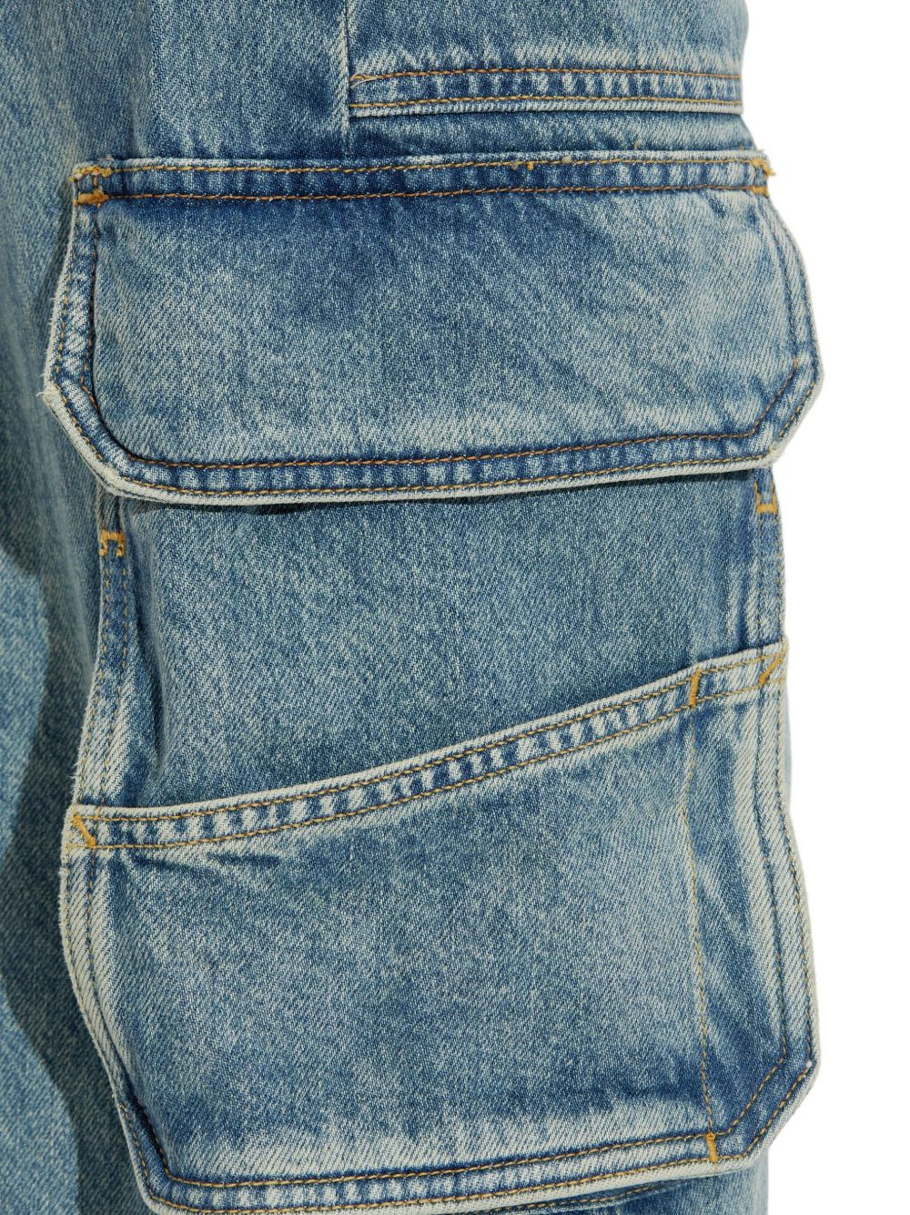 multi-pocket cargo jeans - 5