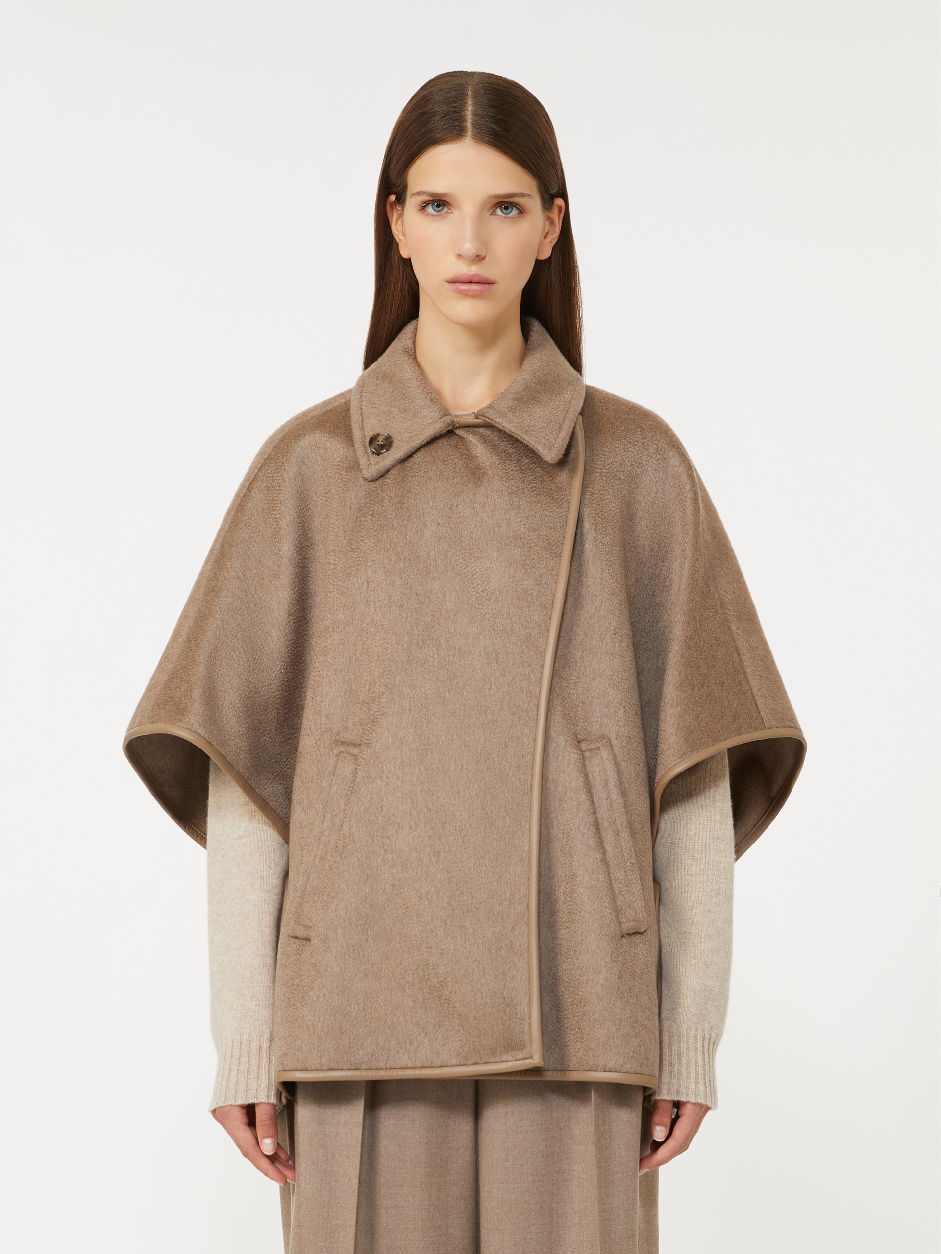 CORSARO Cashmere zibeline cape - 3