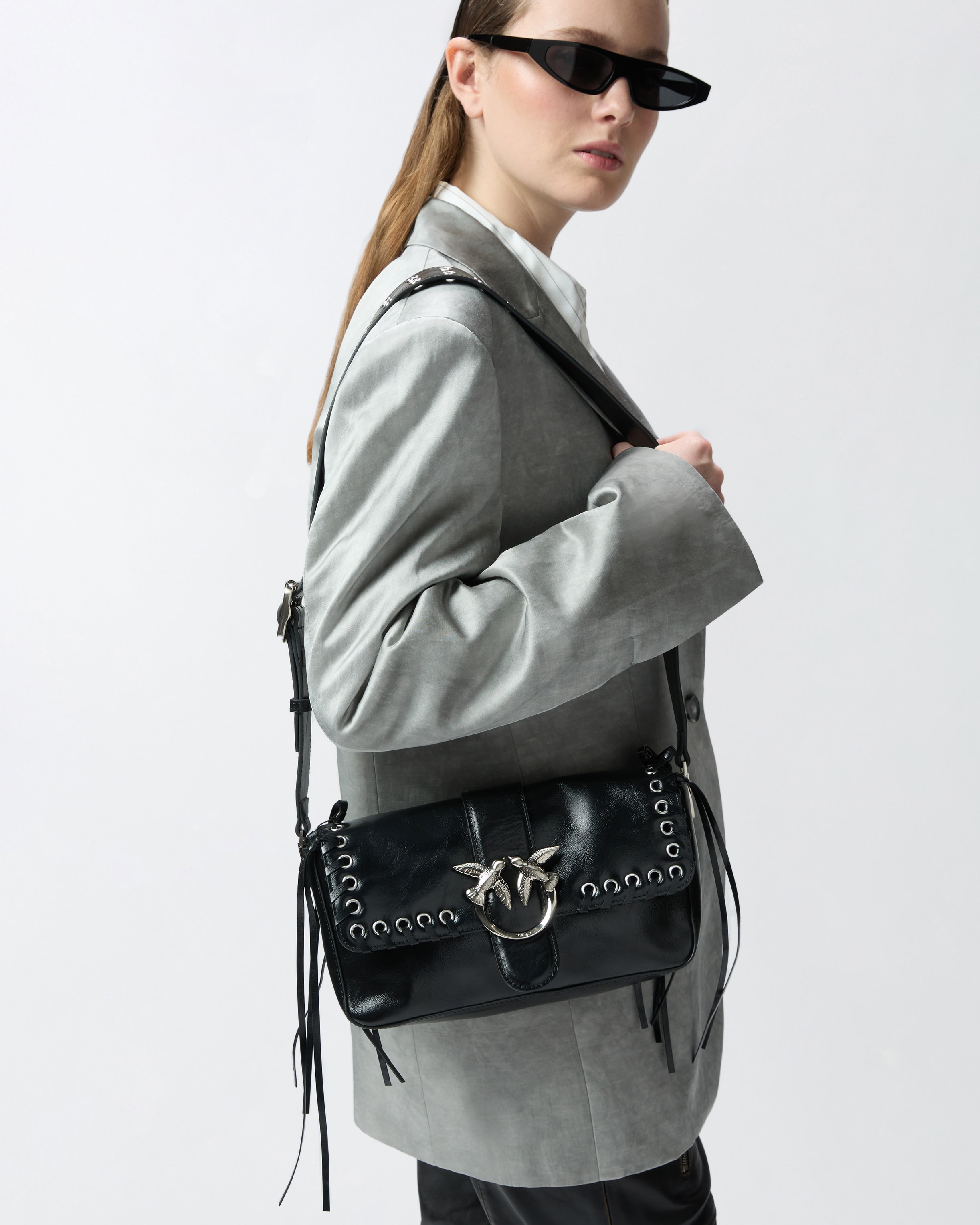 SOFT LOVE BAG SLOUCHY SHOULDER BAG WITH FRINGES - 6