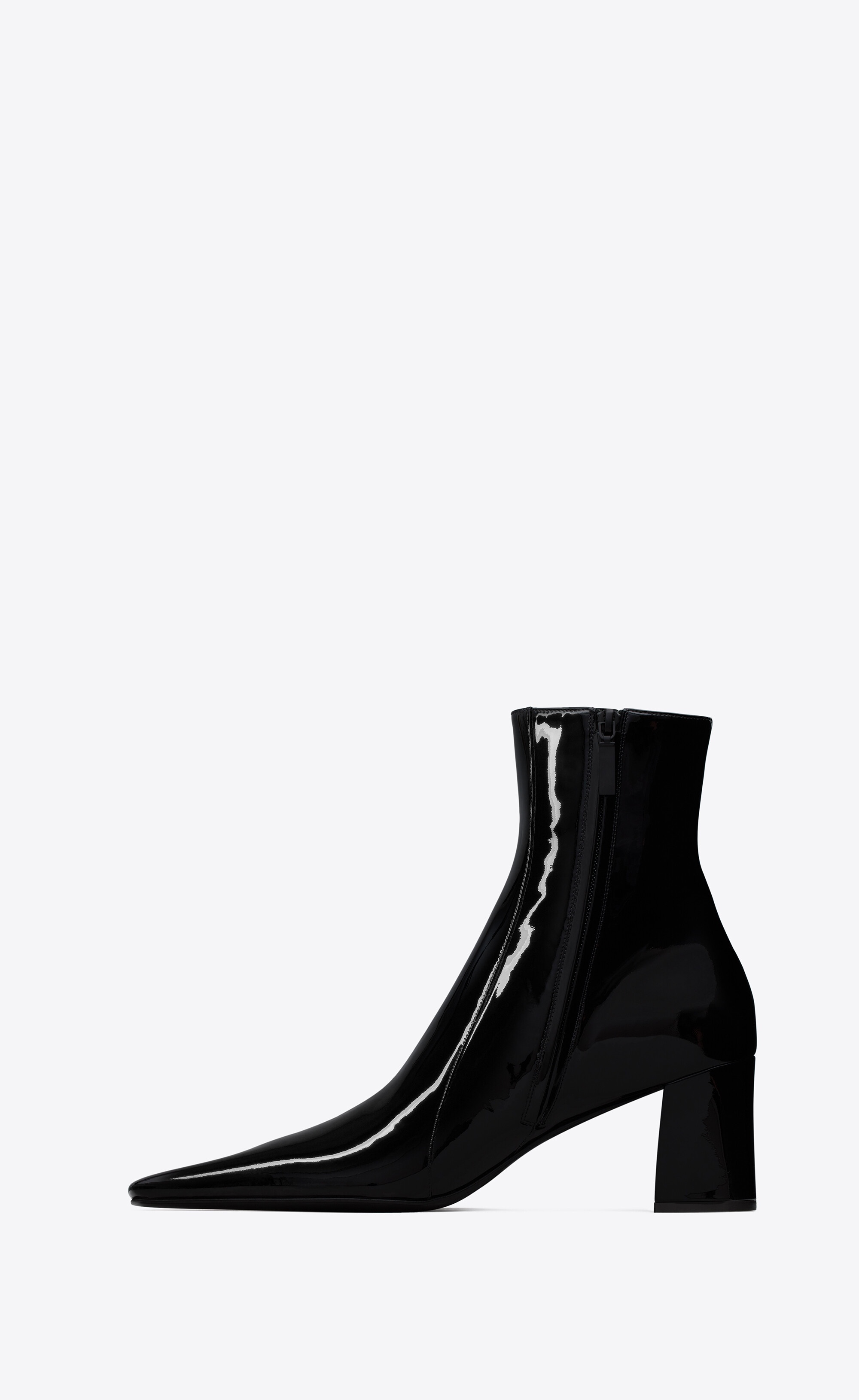 rainer zipped boots in patent leather - 3