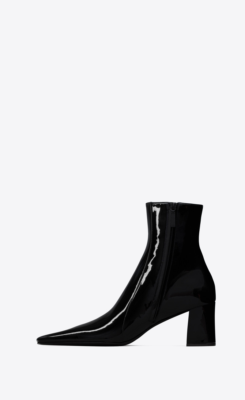 rainer zipped boots in patent leather 3
