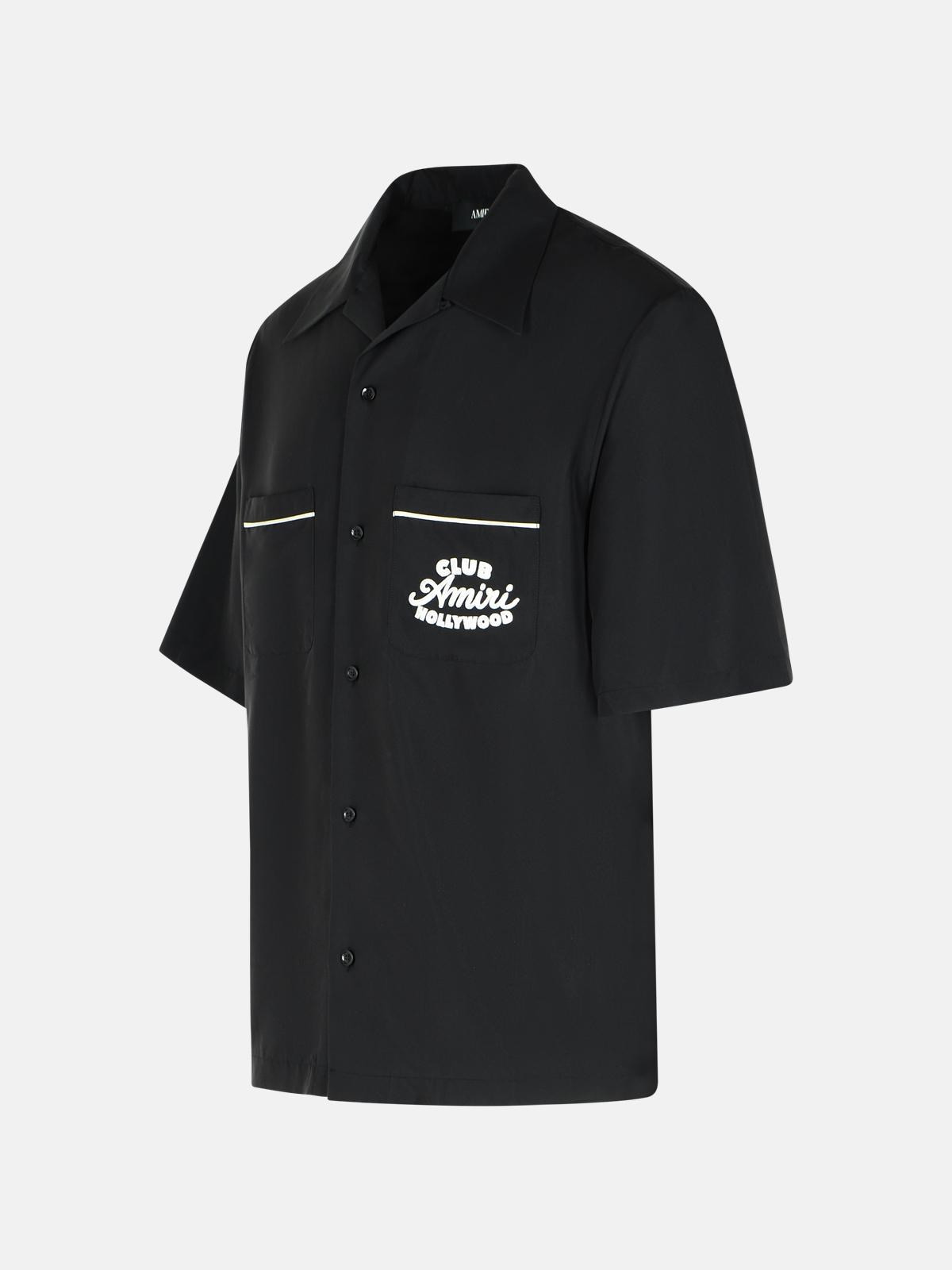 'CLUB AMIRI CAMP' BLACK MODAL BLEND SHIRT - 2