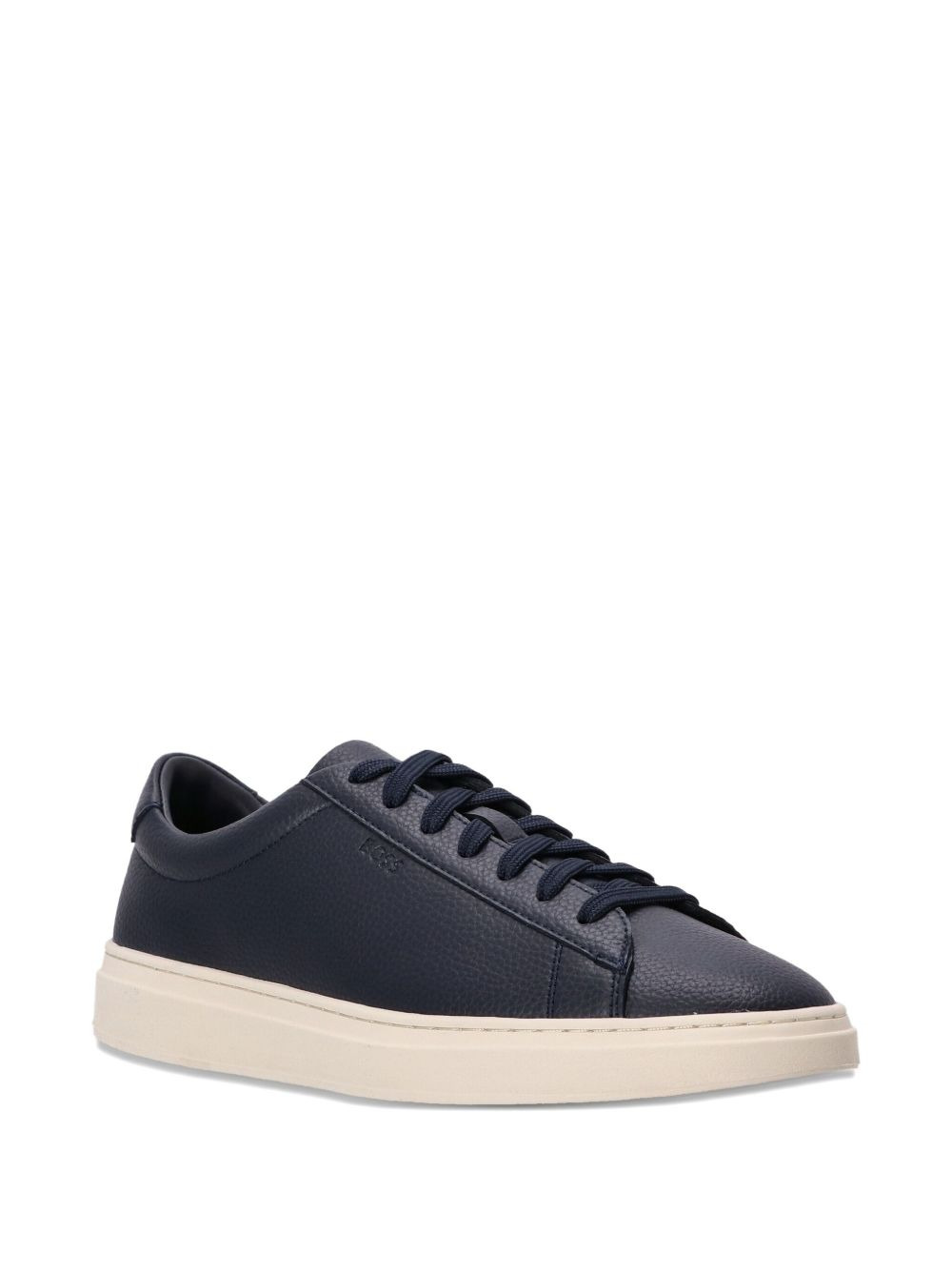 leather lace-up sneakers - 2