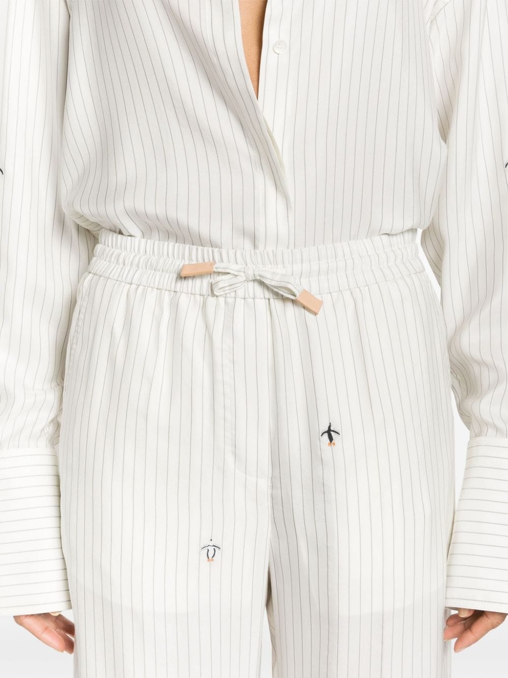 x Suna Fujita pinstriped trousers - 5