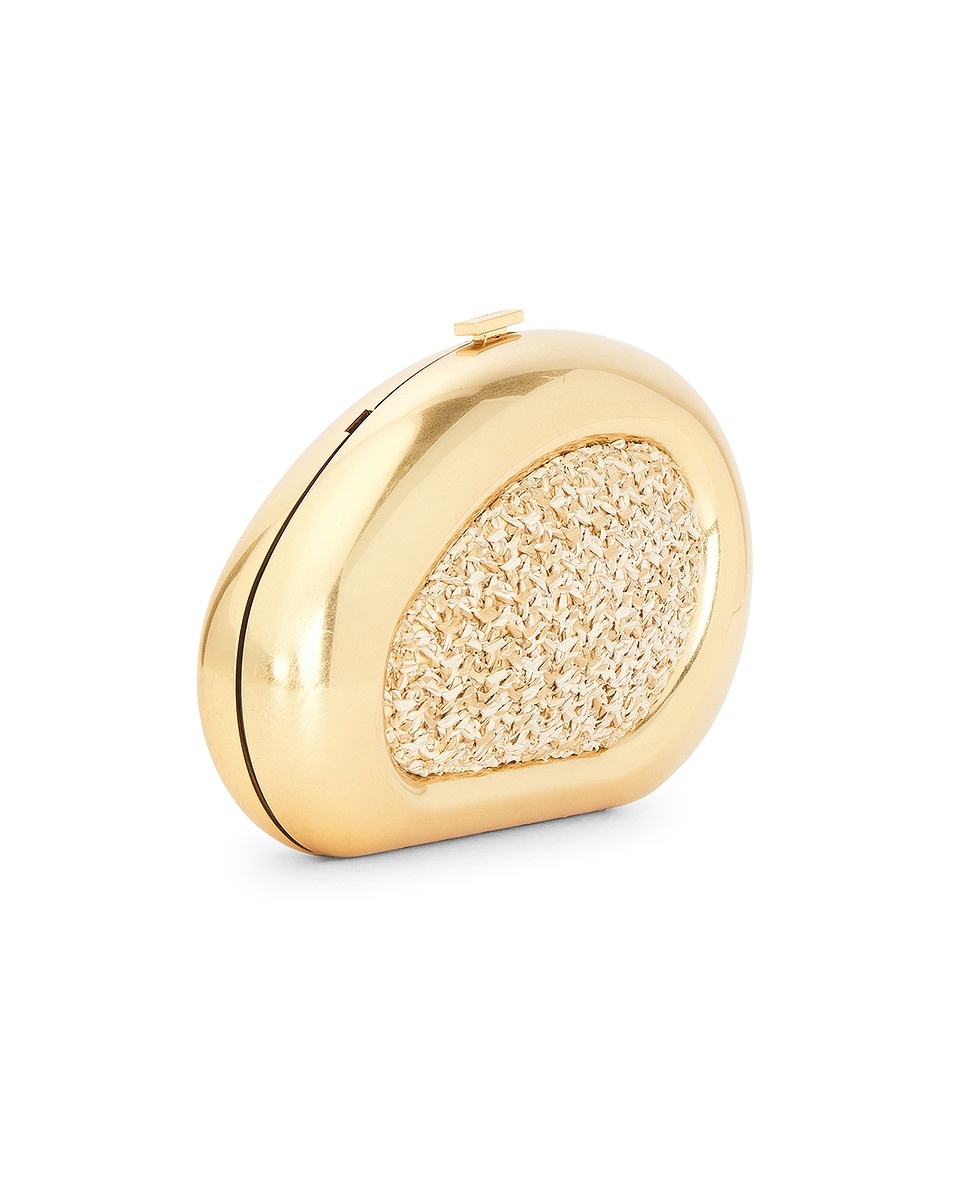 Luna Raffia Oval Clutch - 3