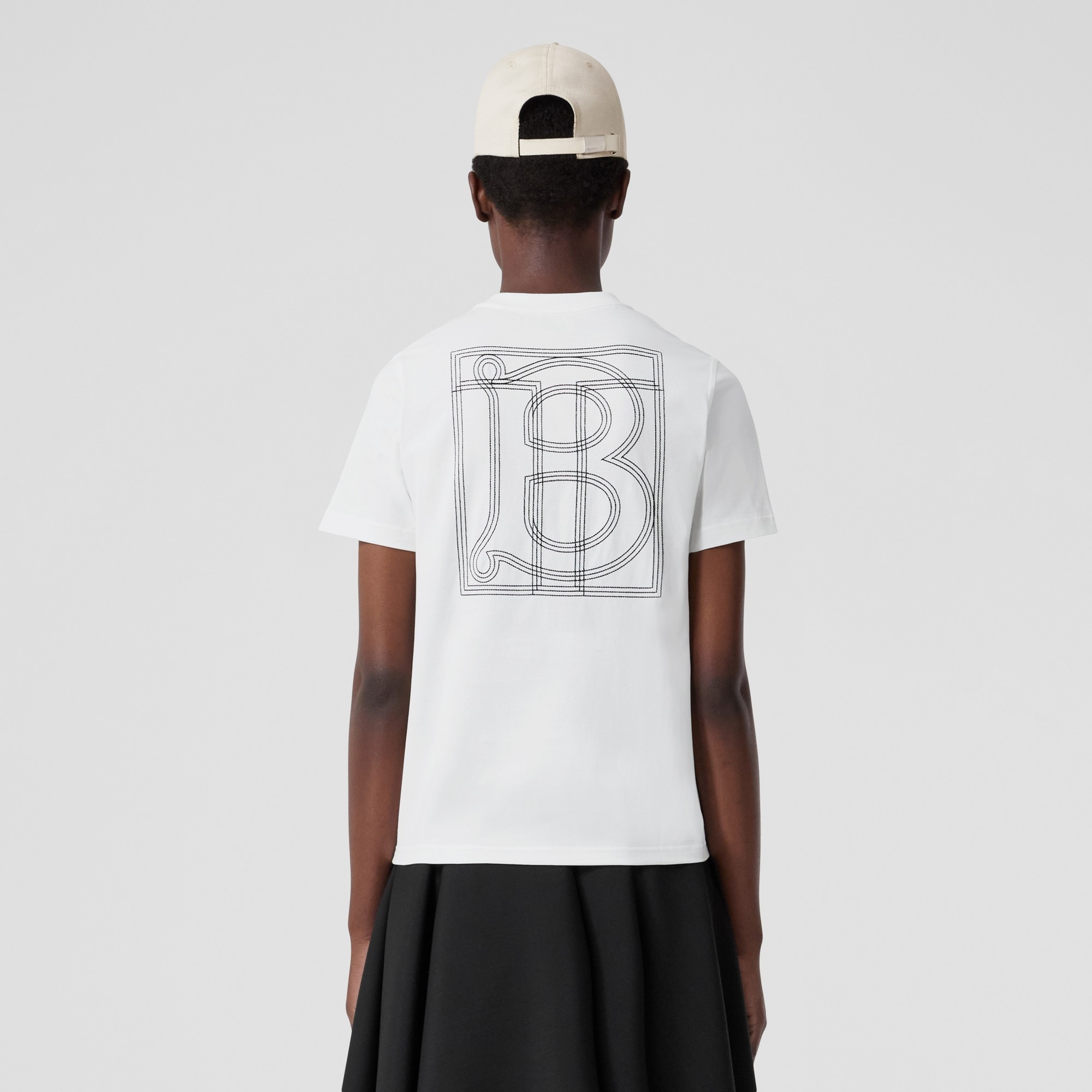 Monogram Motif Cotton T-shirt - 3