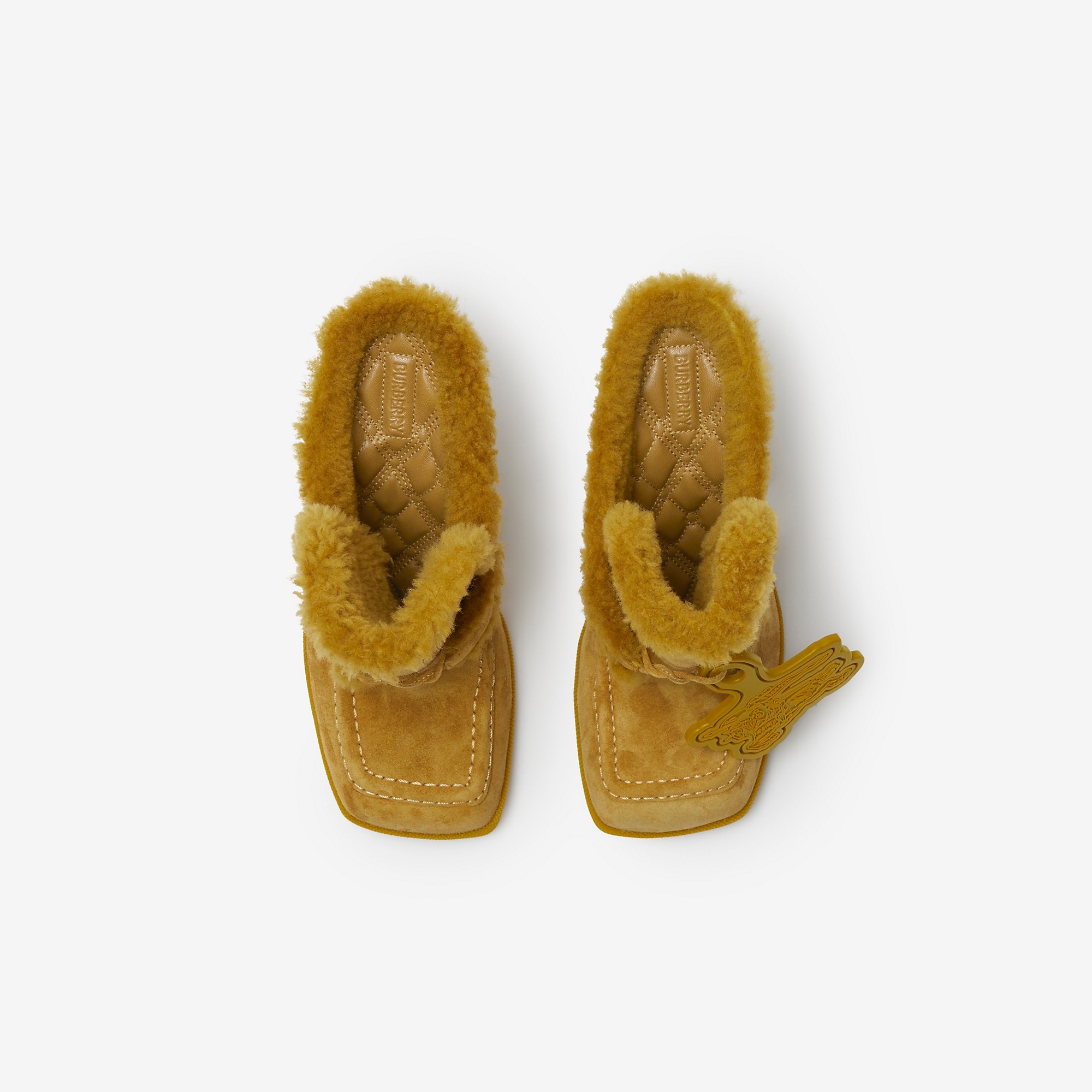 Suede and Shearling Highland Mules - 5