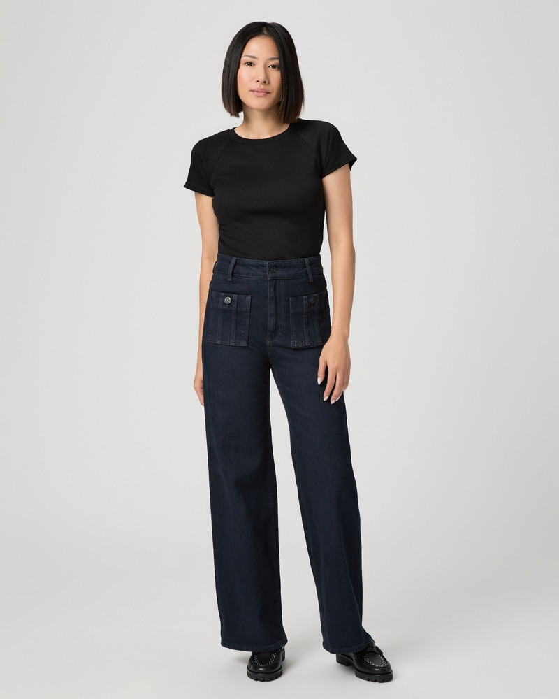 PAIGE Anessa Petite 29" Wide Leg Jean outlook