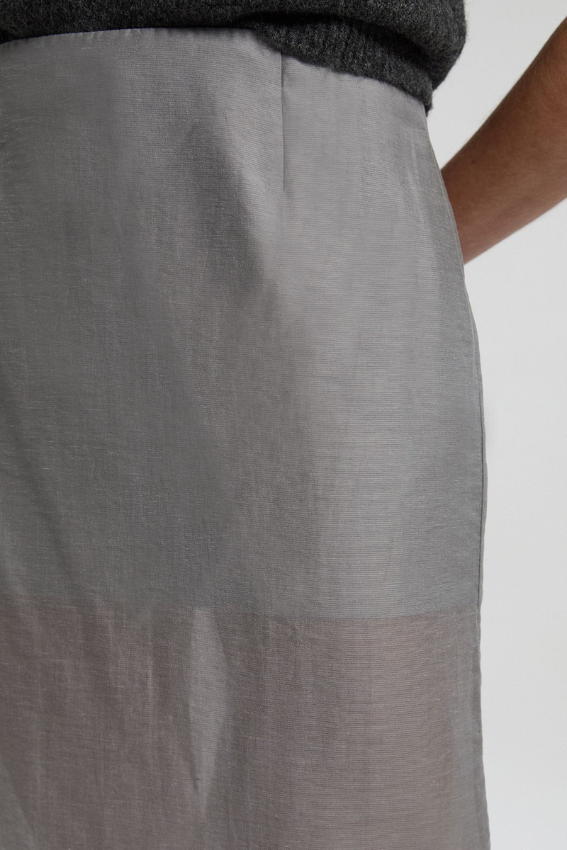 Archive- Sheer Organdie Woven Midi Skirt 3