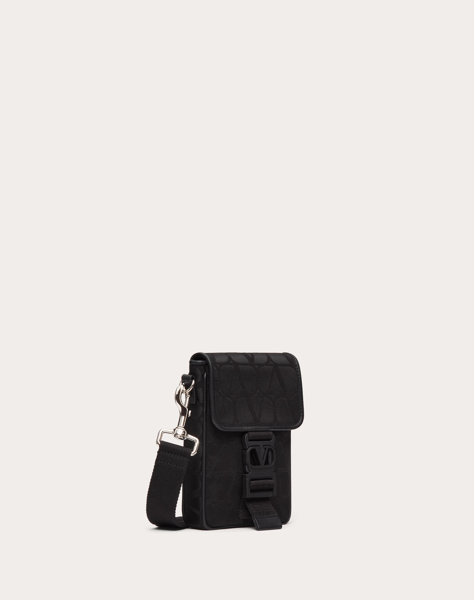 TOILE ICONOGRAPHE SHOULDER BAG IN TECHNICAL FABRIC WITH LEATHER DETAILS - 2