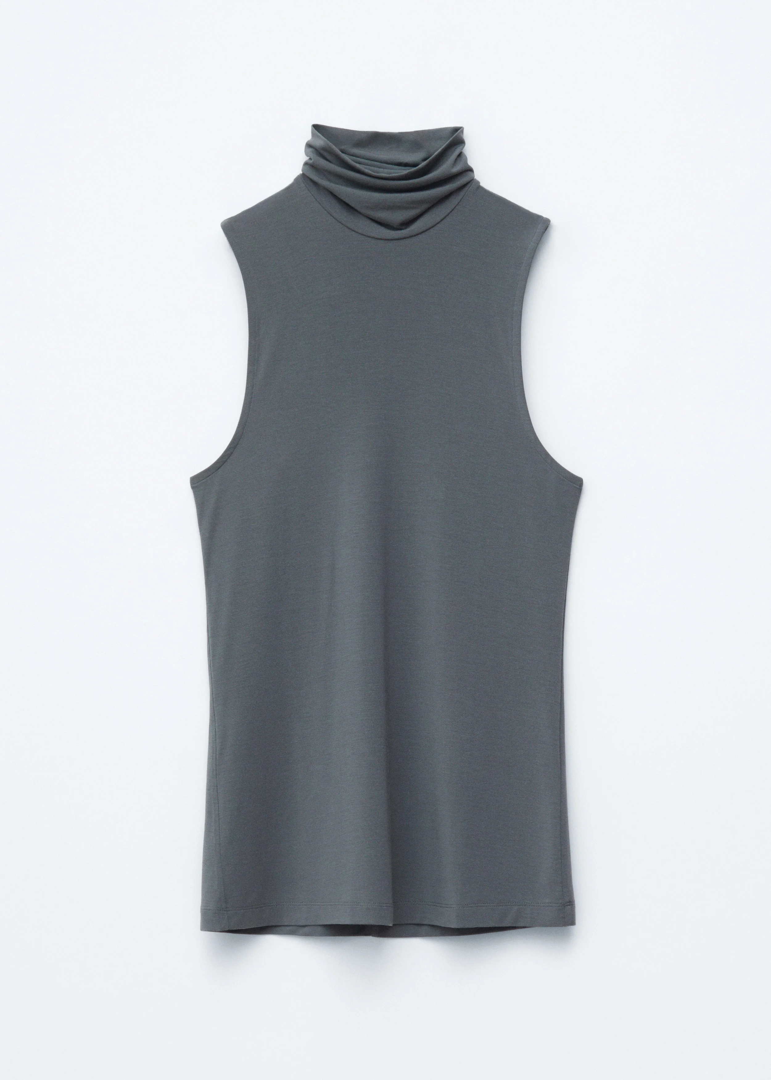 Sleeveless Turtleneck Top - 1