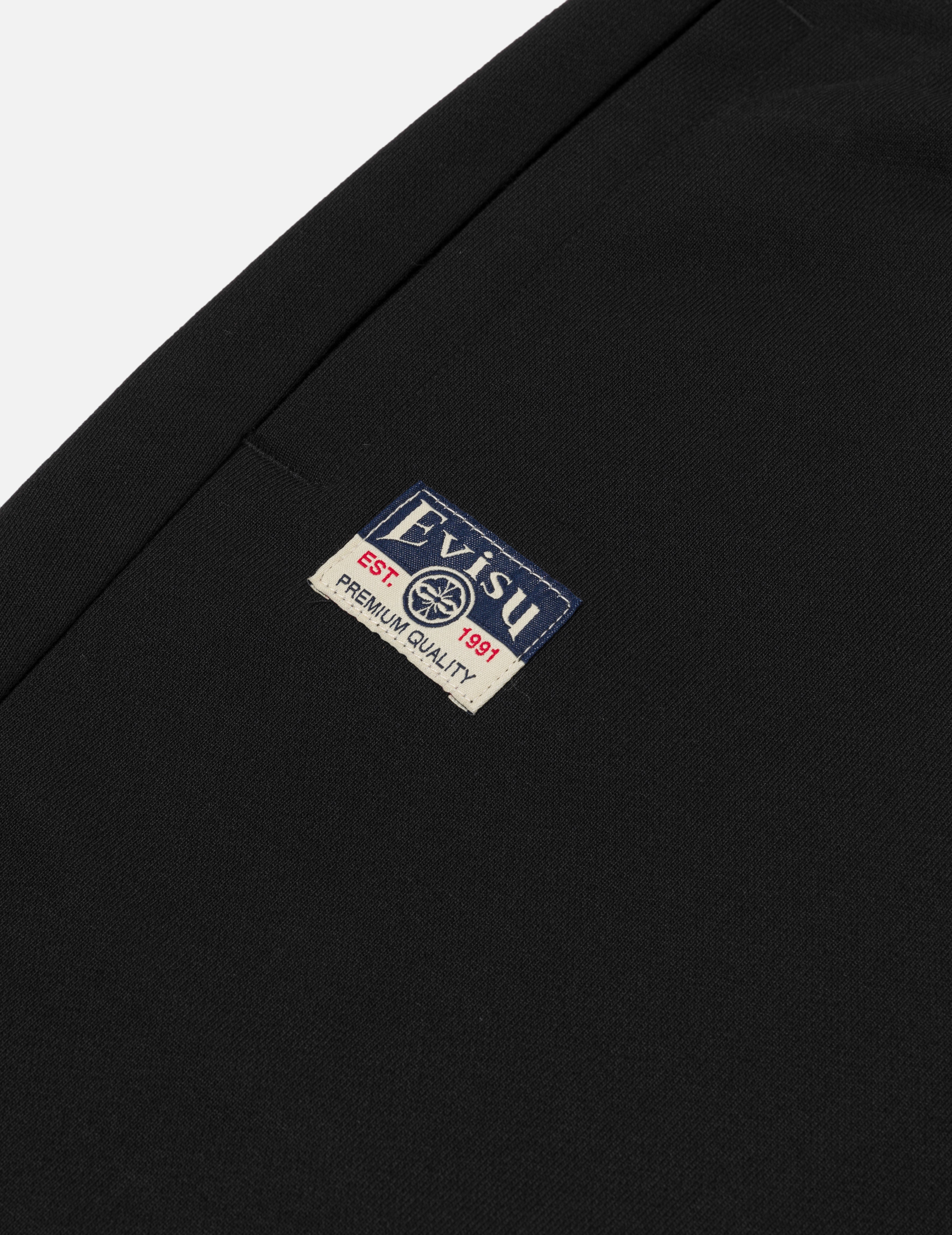 Kamon and Daruma Embroidery Pockets Regular Fit Sweatpants - 7