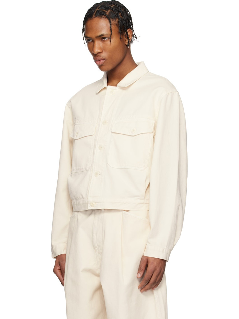 Lemaire Off-White Trucker Denim Jacket outlook