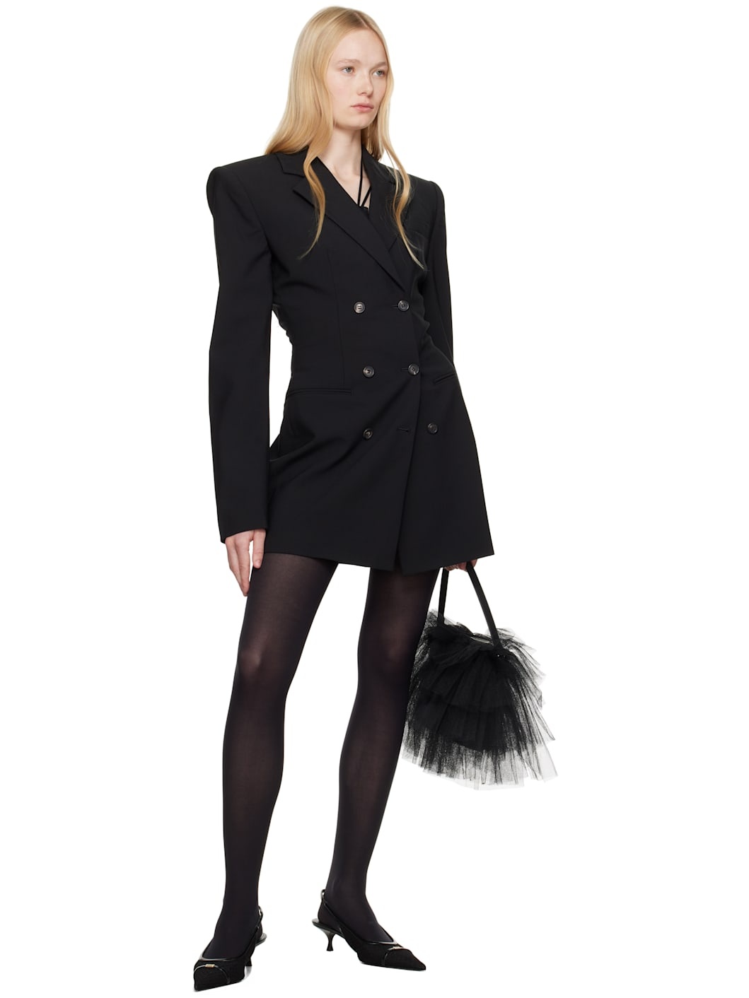 Black Kaia Minidress - 4