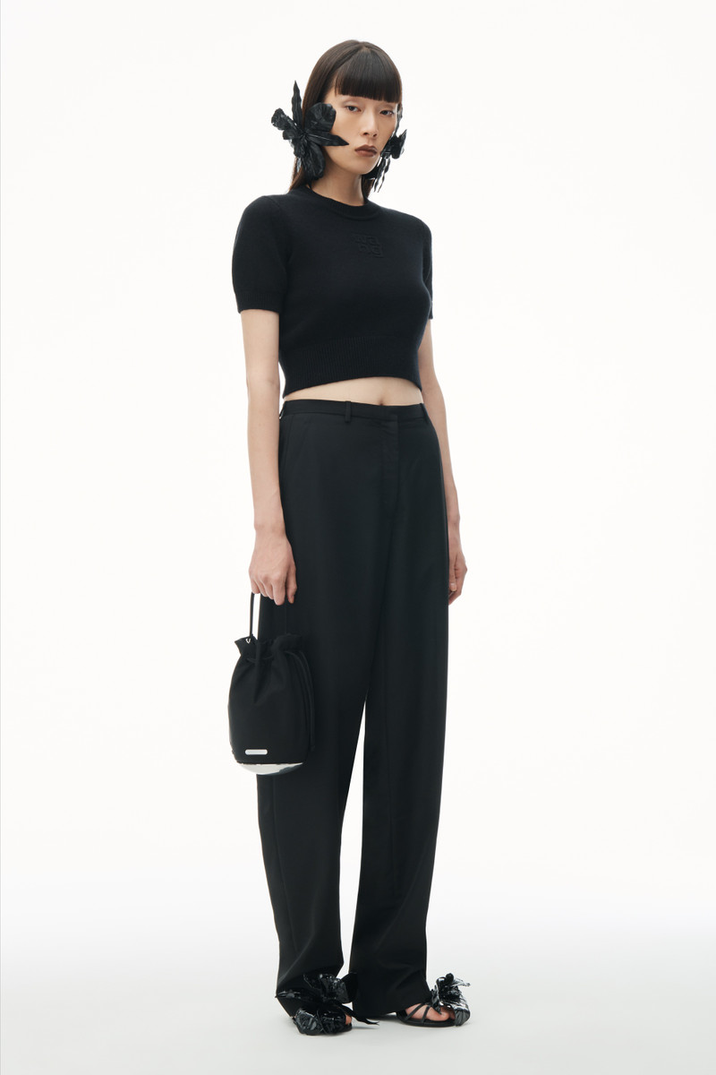 Alexander Wang Short Sleeve Cropped Pullover outlook