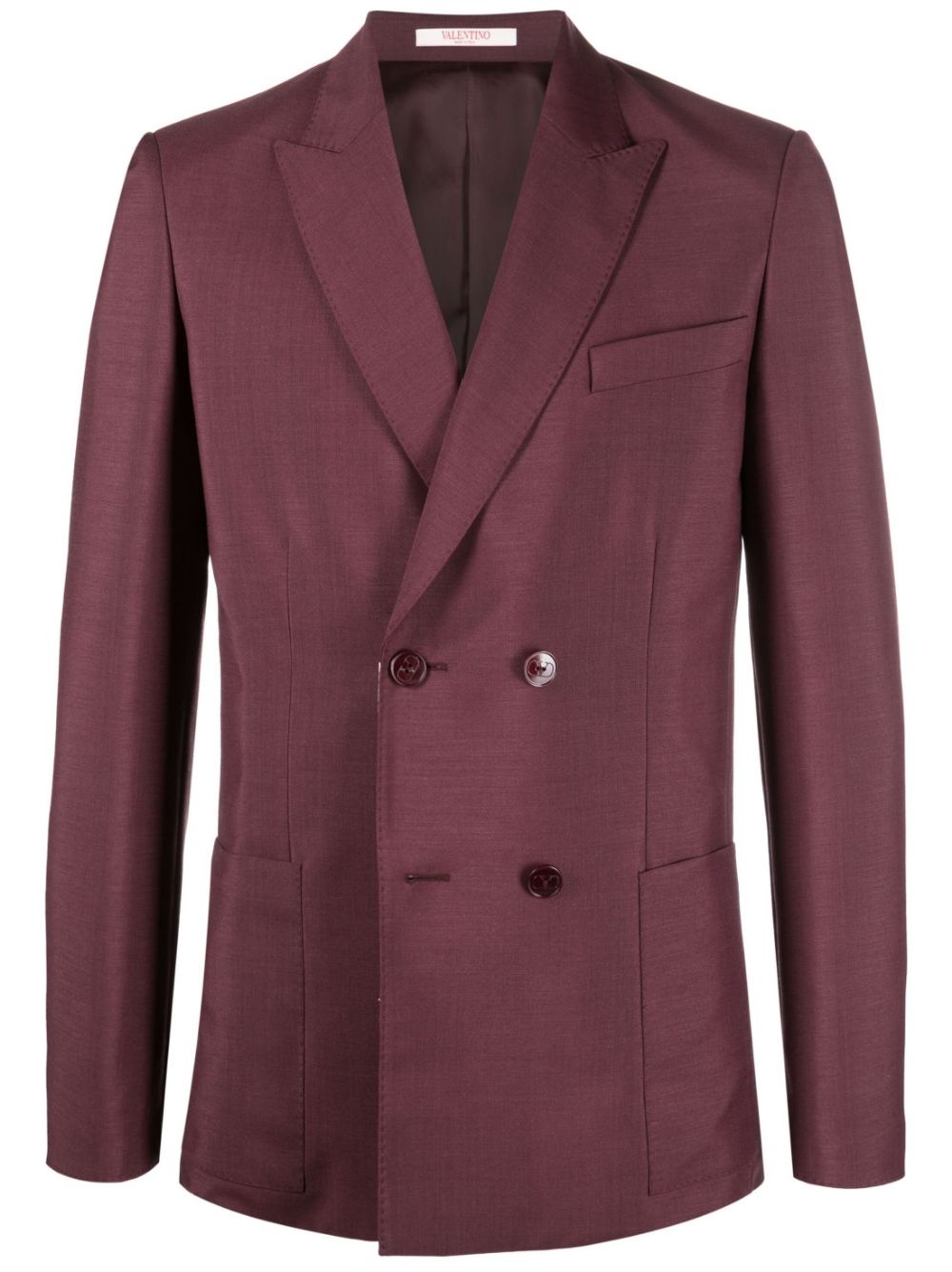 tailored double-breasted blazer - 1