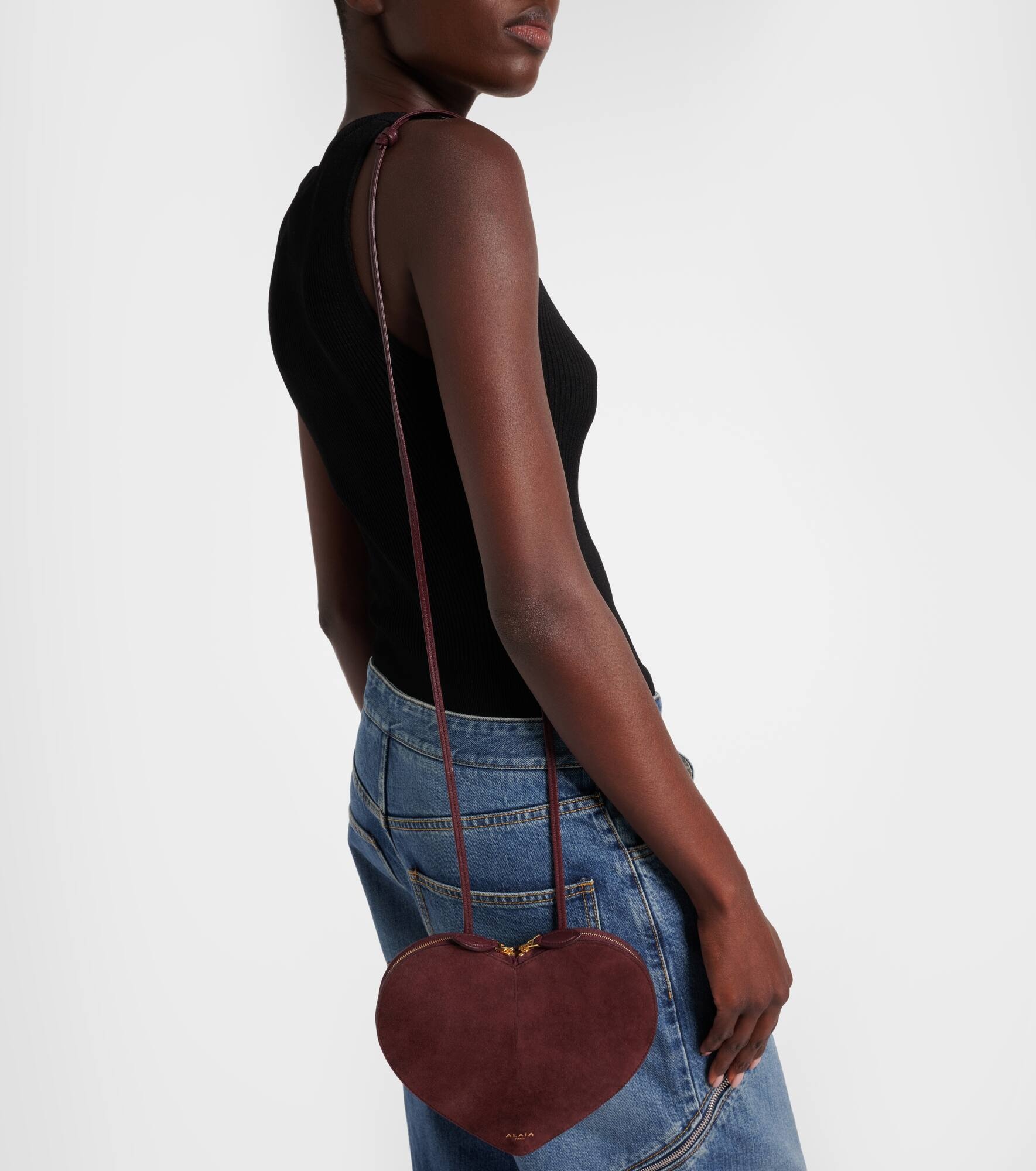 Le Cœur suede shoulder bag - 5
