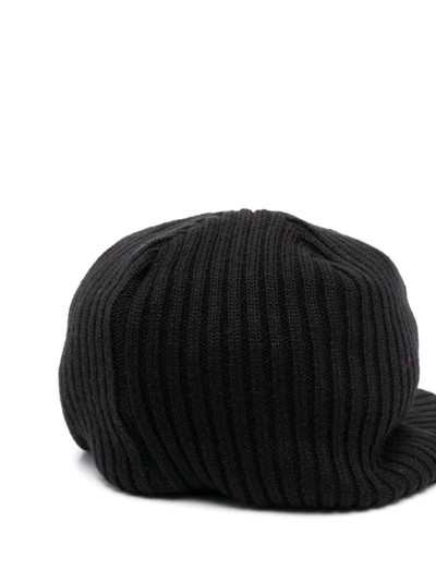 UNDERCOVER ribbed-knit bakerboy cap outlook