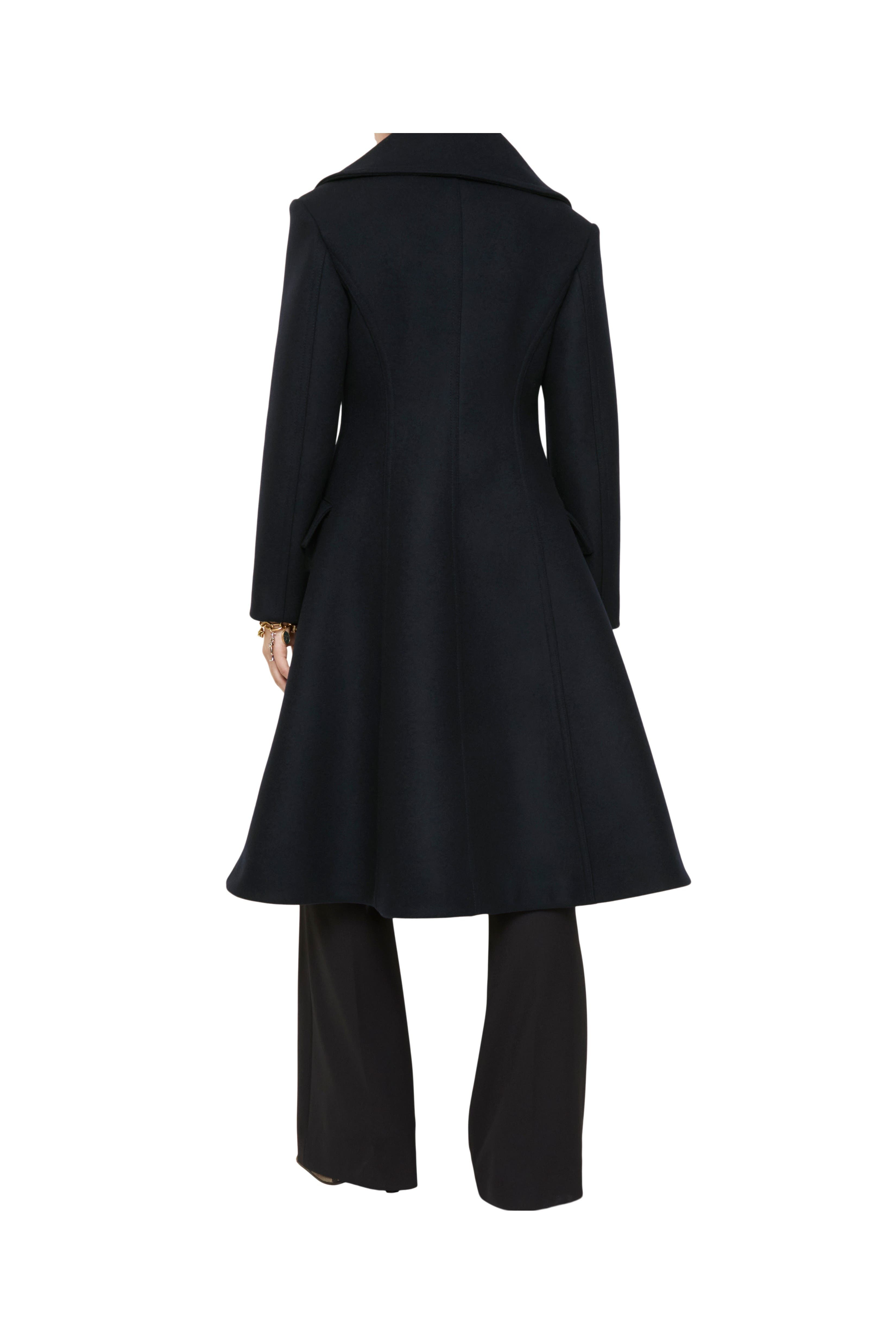 burberry Wool Tailored Coat in Navy at Nordstrom - 4