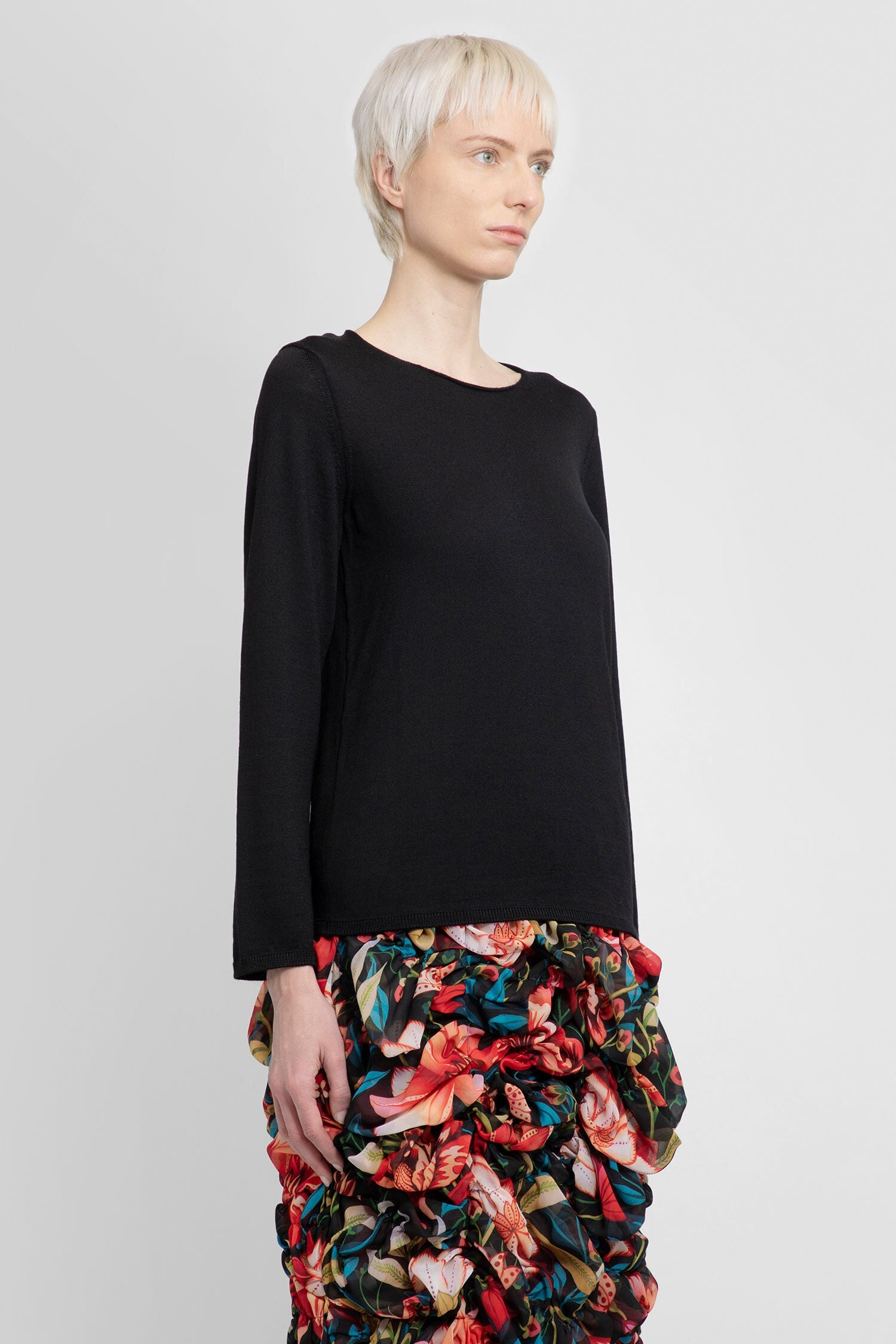 COMME DES GARCONS WOMAN BLACK KNITWEAR - 3