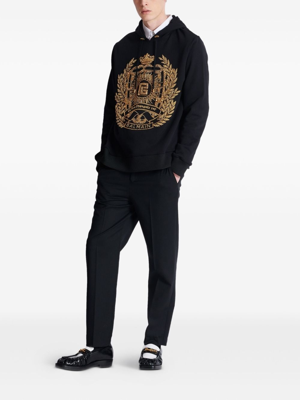 embroidered hoodie - 2
