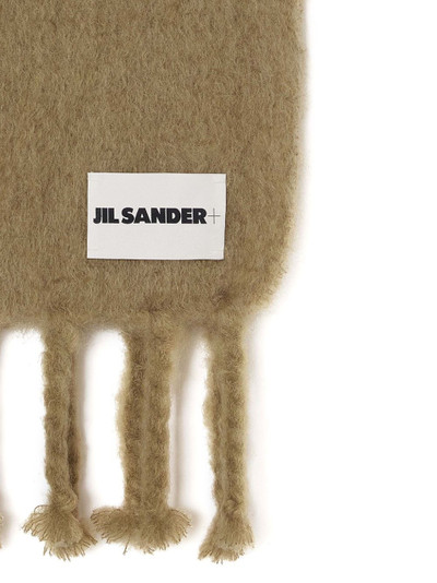 Jil Sander fringed brushed scarf outlook