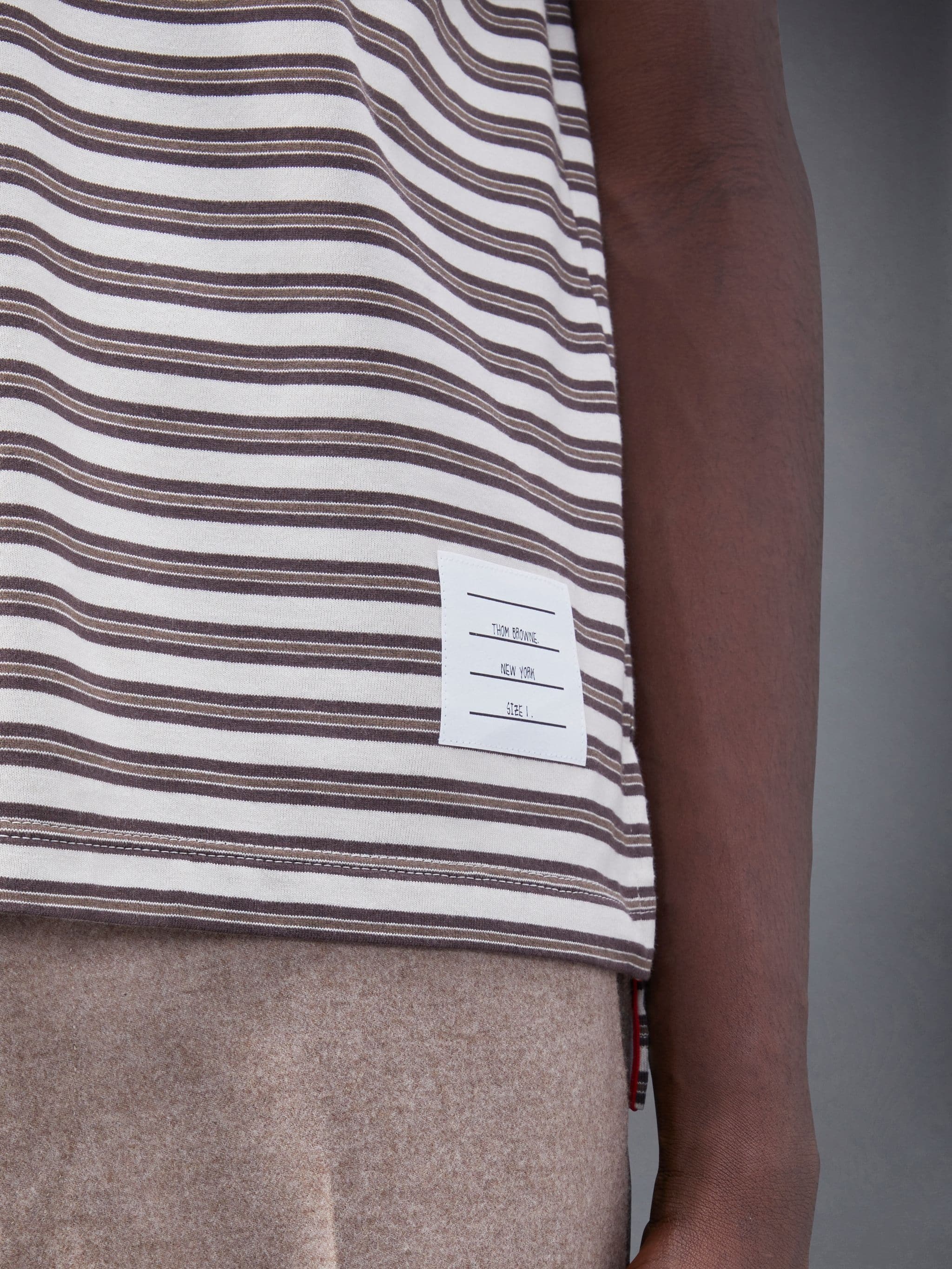 Stripe Jersey Whale Icon Short Sleeve Polo - 6