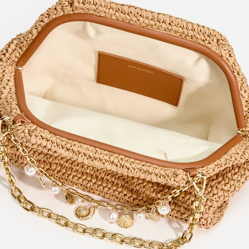 Raffia Charm Shoulder Bag 4